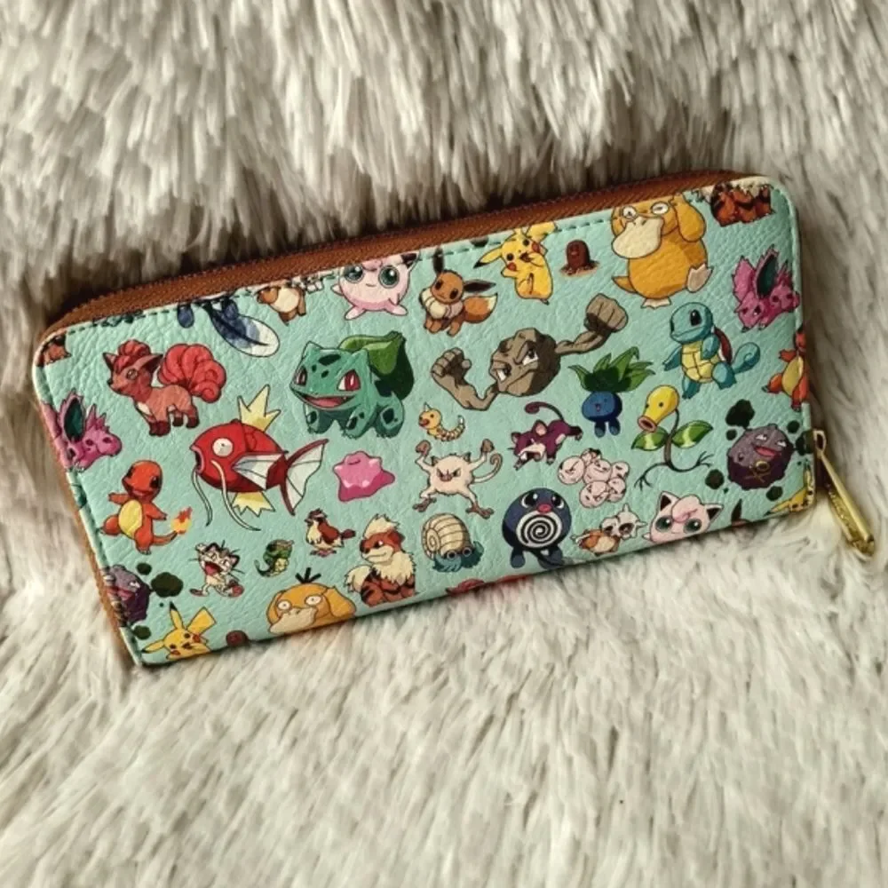 Loungefly Pokémon 151 Generation Teal Mini Backpack and Wallet